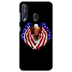 Чехол Флаг USA для Samsung Galaxy A60 2019 (A605F) (Крылья США)