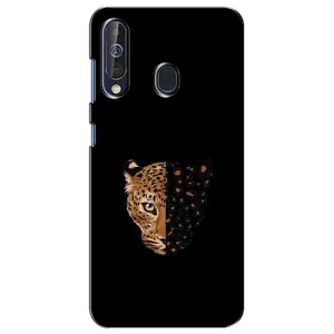 Чохол з леопардовим принтом на Samsung Galaxy A60 2019 (A605F) (Леопард на чорному)