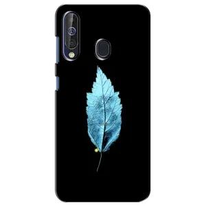 Чохол з картинками на чорному фоні для Samsung Galaxy A60 2019 (A605F) (Листя)
