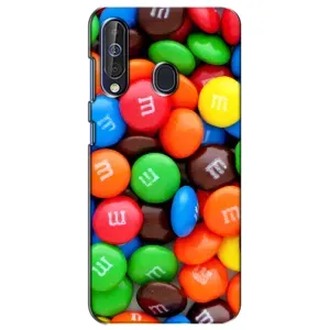 Чехол с изображением вкусной еды для Samsung Galaxy A60 2019 (A605F) (Разноцветные M&M'S)