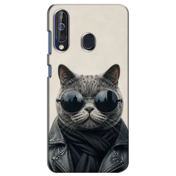 Чехол с рисунком «Модный кот» для Samsung Galaxy A60 2019 (A605F) Чехол с рисунком «Модный кот» для Samsung Galaxy A60 2019 (A605F)