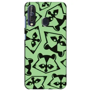 Силиконовый Чехол с Енотами на Samsung Galaxy A60 2019 (A605F) (Мордочки Енота)