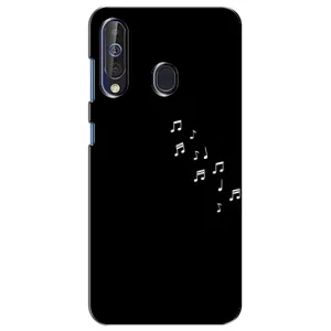 Чохол з картинками на чорному фоні для Samsung Galaxy A60 2019 (A605F) (Ноти)