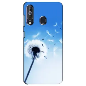Силиконовый Чехол с одуванчиками на Samsung Galaxy A60 2019 (A605F) (Одуванчик на голубом)