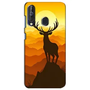 Чехлы с изображением разных животных для Samsung Galaxy A60 2019 (A605F) (Силуэт Оленя)
