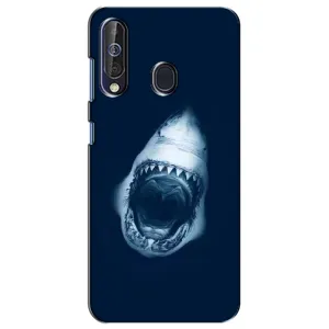 Силиконовый бампер с картинкой животных для Samsung Galaxy A60 2019 (A605F) (Пасть Акулы)
