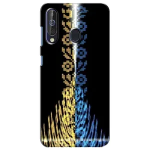 Силиконовый Чехол на Samsung Galaxy A60 2019 (A605F) (Патриотическая вышиванка)