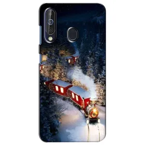 Силіконовий бампер на різдво для Samsung Galaxy A60 2019 (A605F) (Потяг)