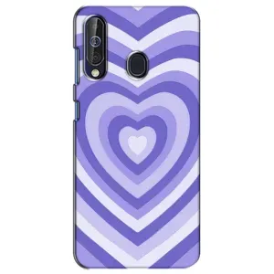 Чехлы с тематикой "Маленькие Сердечки" на Samsung Galaxy A60 2019 (A605F) (Сердце фиолет)