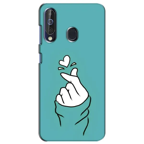 Чехол с рисунком «Сердечко на бирюзовом» для Samsung Galaxy A60 2019 (A605F)
