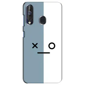 Силиконовые Чехлы (смешные стикеры) для Samsung Galaxy A60 2019 (A605F) (Серо-белый)
