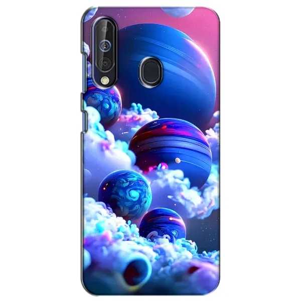 Чехол с рисунком «Синие планеты» для Samsung Galaxy A60 2019 (A605F)
