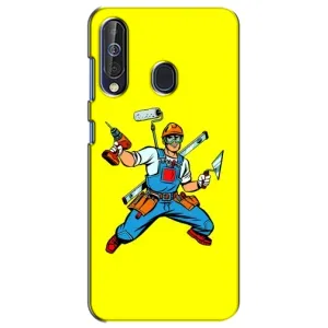 Силіконовий бампер (Працівники) на Samsung Galaxy A60 2019 (A605F) (Будівельник)