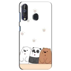 Чехлы с изображением разных животных для Samsung Galaxy A60 2019 (A605F) (Удивленные медвеженки)