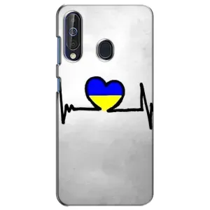 Силиконовый Чехол на Samsung Galaxy A60 2019 (A605F) (Я-Украина) (Украинская кардиограмма)
