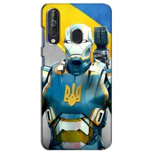 Силиконовый Чехол на Samsung Galaxy A60 2019 (A605F) (Я-Украина) (Украинский робокоп)