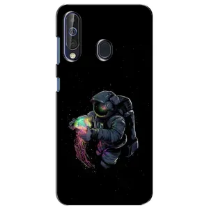 Силіконовый Чохол з принтом "Космонавти" на Samsung Galaxy A60 2019 (A605F) (В руках земля)