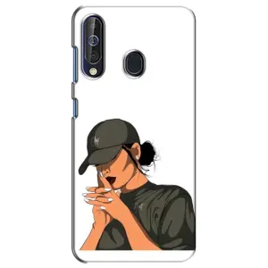Силиконовый Чехол на Samsung Galaxy A60 2019 (A605F) с картинкой Стильных Девушек (В зеленом)