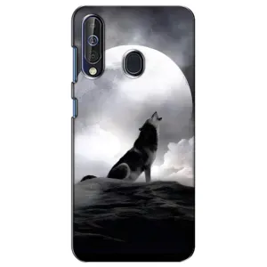 Чехол с Волком на Samsung Galaxy A60 2019 (A605F) (Волк и луна)
