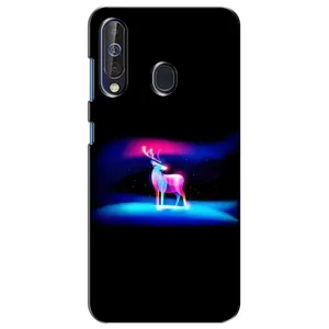 Силиконовый бампер с картинкой животных для Samsung Galaxy A60 2019 (A605F) (Яркий олень)