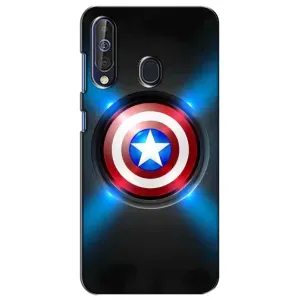 Чехол с Щитом Капитана Америки на Samsung Galaxy A60 2019 (A605F) (Яркий Щит Капитана)