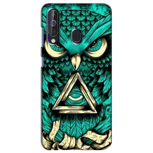 Чохли з принтом СОВИ для Samsung Galaxy A60 2019 (A605F) (Зелена сова)