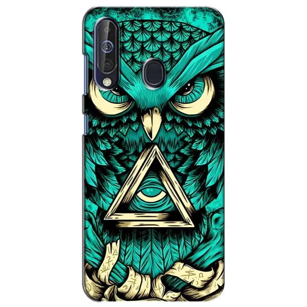 Чехол с рисунком «Зеленая сова» для Samsung Galaxy A60 2019 (A605F)