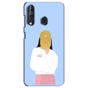 Силиконовый Чехол на Samsung Galaxy A60 2019 (A605F) с картинкой Стильных Девушек (Желтая кепка)