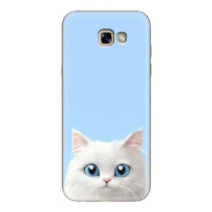Чехол на тематику: Коты для Samsung Galaxy A7 2017 (A720, A720F) (Белый кот)