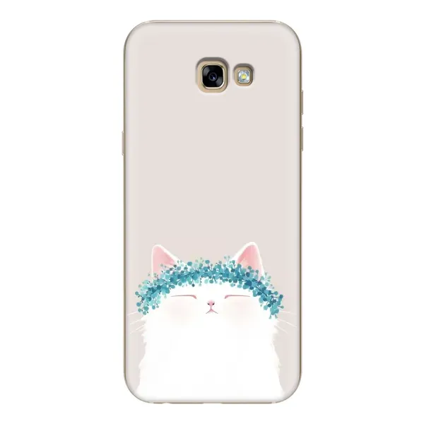 Чехол с рисунком «Белый котик» для Samsung Galaxy A7 2017 (A720, A720F) Чехол с рисунком «Белый котик» для Samsung Galaxy A7 2017 (A720, A720F)