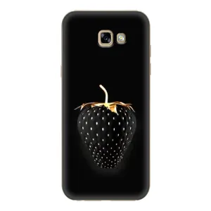 Чехол с изображением вкусной еды для Samsung Galaxy A7 2017 / A720 / A720F (Чёрная клубника)