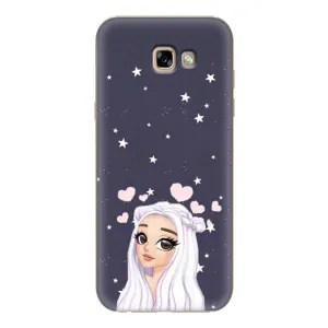 Чехол Стильные девушки на Samsung Galaxy A7 2017 / A720 / A720F (Девушка и сердечки)