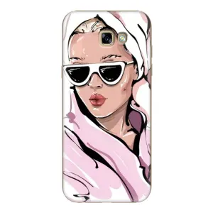 Чехол с картинкой Модные Девчонки Samsung Galaxy A7 2017 / A720 / A720F (Девушка в халате)