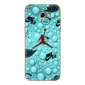 Силиконовый Чехол Nike Air Jordan на Гелекси А7 2017 (Джордан Найк)