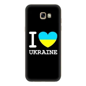 Чехол с Украинской символикой на Гелекси А7 2017 (I Love Ukraine)