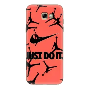 Силиконовый Чехол Nike Air Jordan на Гелекси А7 2017 (Just Do It)