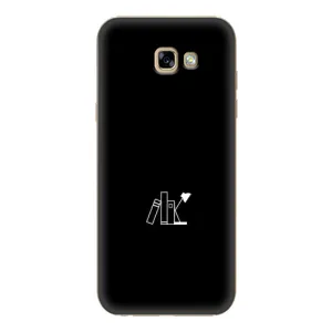 Чехол с картинками на черном фоне для Samsung Galaxy A7 2017 / A720 / A720F (Книжки)