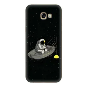 Силиконовый Чехол с принтом "Космонавты" на Samsung Galaxy A7 2017 / A720 / A720F (Космонавт на рыбалке)