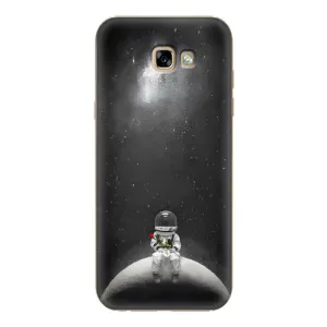 Силиконовый Чехол с принтом "Космонавты" на Samsung Galaxy A7 2017 / A720 / A720F (Космонавт романтик)