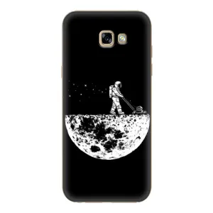 Силиконовый Чехол с принтом "Космонавты" на Samsung Galaxy A7 2017 / A720 / A720F (Космонавт)