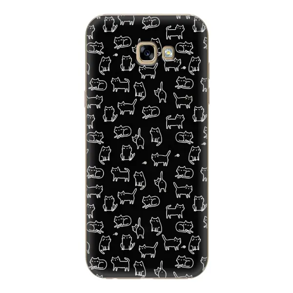 Чехол с рисунком «Котики на черном» для Samsung Galaxy A7 2017 (A720, A720F) Чехол с рисунком «Котики на черном» для Samsung Galaxy A7 2017 (A720, A720F)