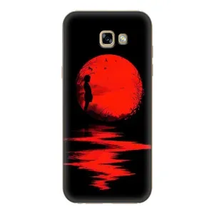 Летний Чехол на Samsung Galaxy A7 2017 / A720 / A720F (Красный Закат)