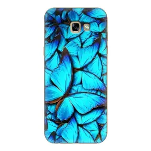 Силиконовый бампер с картинкой животных для Samsung Galaxy A7 2017 / A720 / A720F (Крылья бабочек)