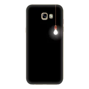 Чехол с картинками на черном фоне для Samsung Galaxy A7 2017 / A720 / A720F (Лампочка)