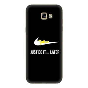 Силиконовый Чехол на Samsung Galaxy A7 2017 / A720 / A720F с картинкой Nike (Later)