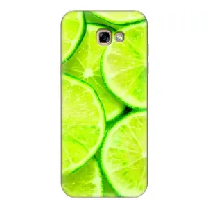 Чехол с изображением вкусной еды для Samsung Galaxy A7 2017 / A720 / A720F (Лайм)