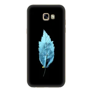 Чехол с картинками на черном фоне для Samsung Galaxy A7 2017 / A720 / A720F (Листочек)