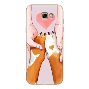 Чехол (ТПУ) Милые собачки для Samsung Galaxy A7 2017 / A720 / A720F (Любовь к собакам)