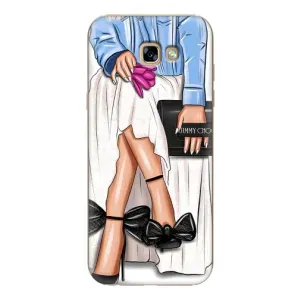 Силиконовый Чехол на Samsung Galaxy A7 2017 / A720 / A720F с картинкой Стильных Девушек (Мода)
