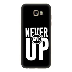 Силиконовый Чехол на Samsung Galaxy A7 2017 / A720 / A720F с картинкой Nike (Never Give UP)